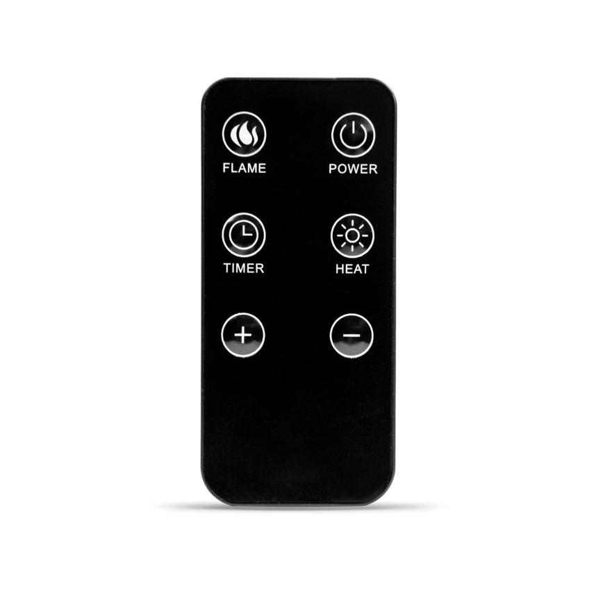 Kominek elektryczny z efektem świetlnym LED i ogrzewaniem 2000 W / 230 V – z pilotem zdalnego sterowania