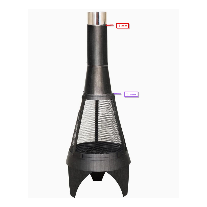 Kominek ogrodowy COLORADO MESH 160 cm