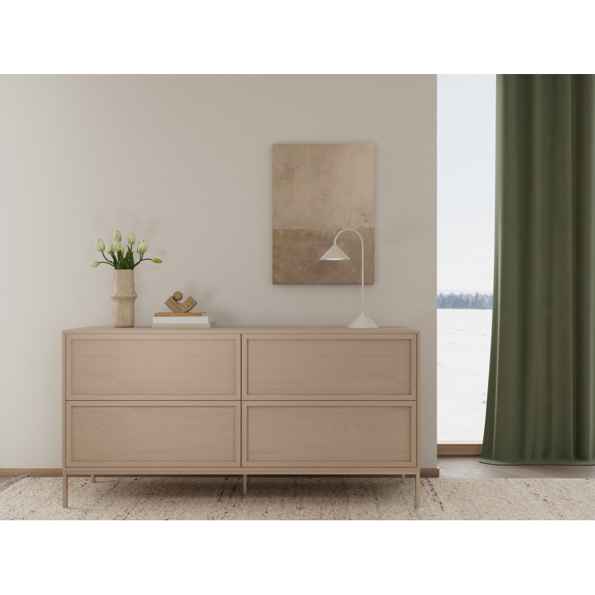 Komoda ALIN 157x40 cm w kolorze taupe