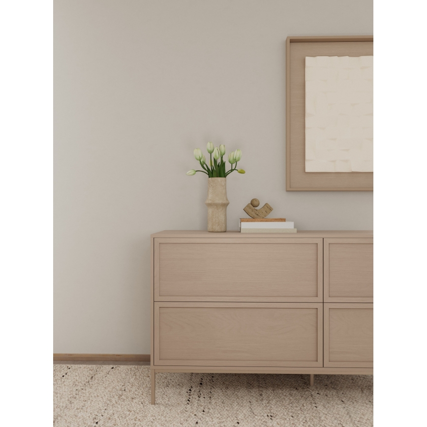 Komoda ALIN 157x40 cm w kolorze taupe