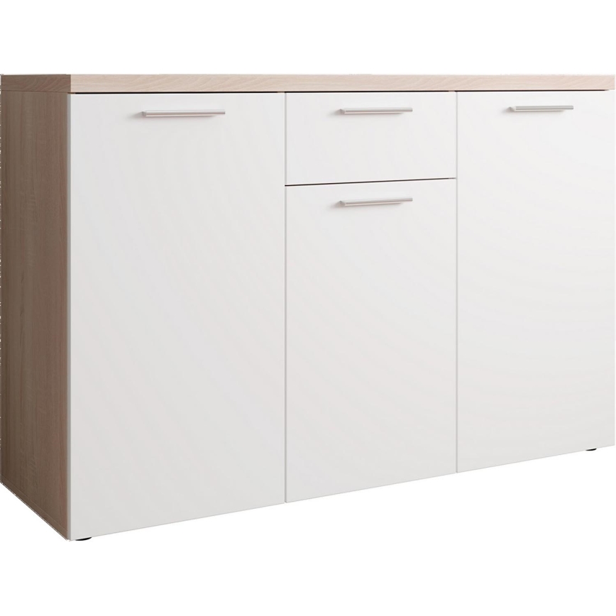 Komoda BRUNO dąb sonoma/biały