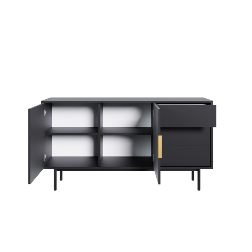 Komoda ELI 154x82x39 cm czarna