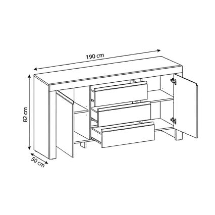 Komoda FINERA biała
