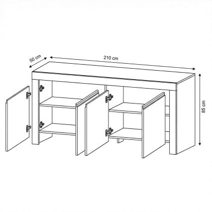Komoda FINERA biała