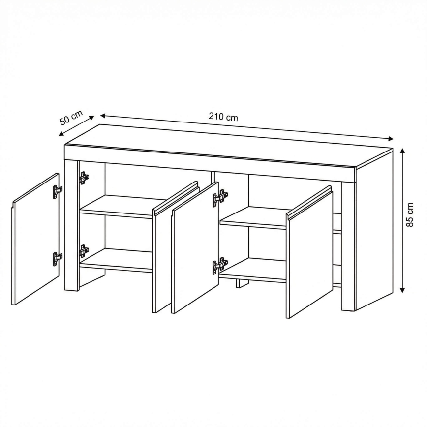 Komoda FINERA biała