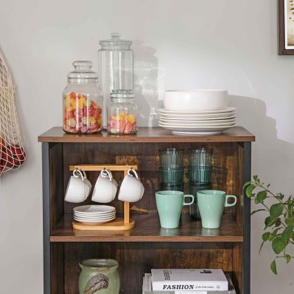 Komoda FIRA brązowo-czarna