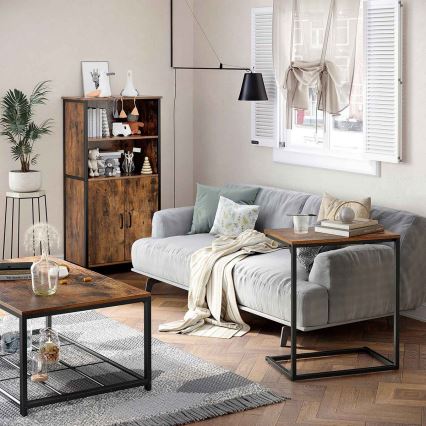 Komoda FIRA brązowo-czarna