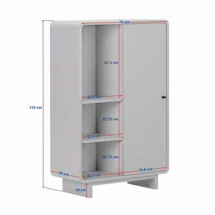Komoda KABIN 70x110x34 cm dąb