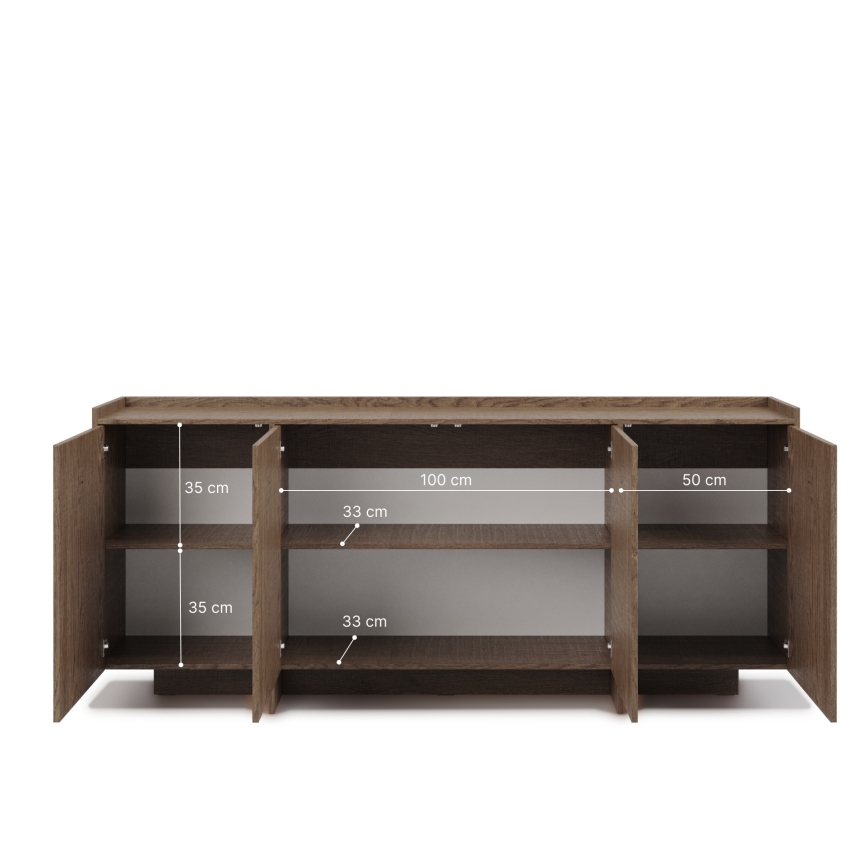 Komoda KEMI 200x90x38 dąb