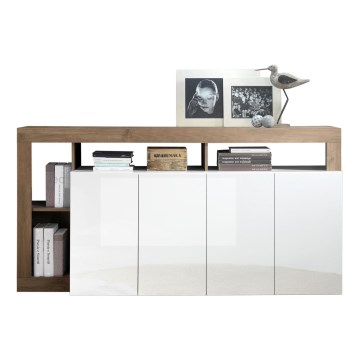 Komoda LENOR biała/dąb