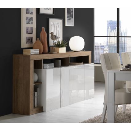 Komoda LENOR biała/dąb