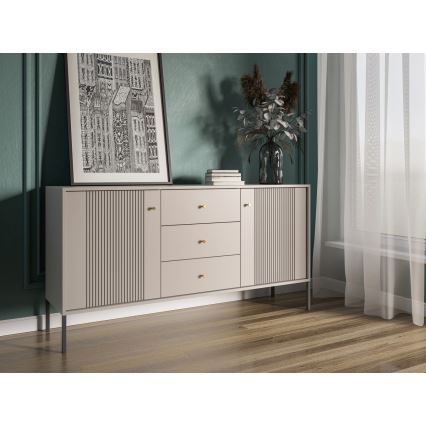 Komoda LUE beżowa/czarna