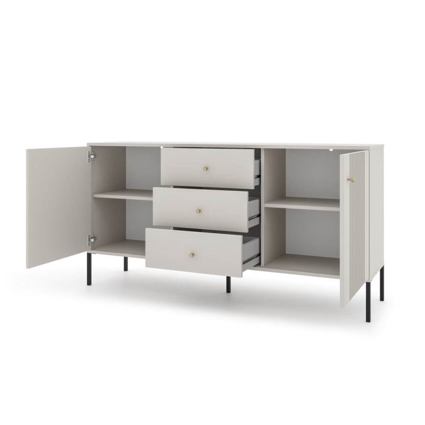 Komoda LUE beżowa/czarna