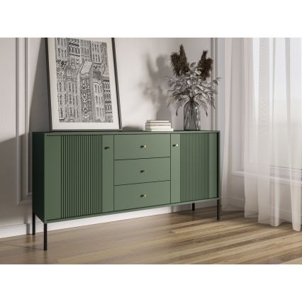 Komoda LUE zielona/czarna