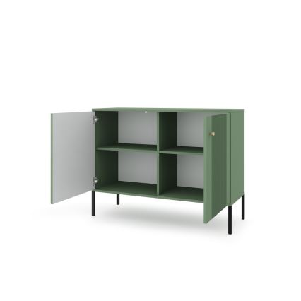 Komoda LUE zielona/czarna