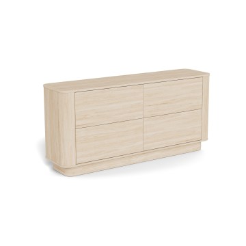 Komoda MADERA 160x75 cm biały dąb