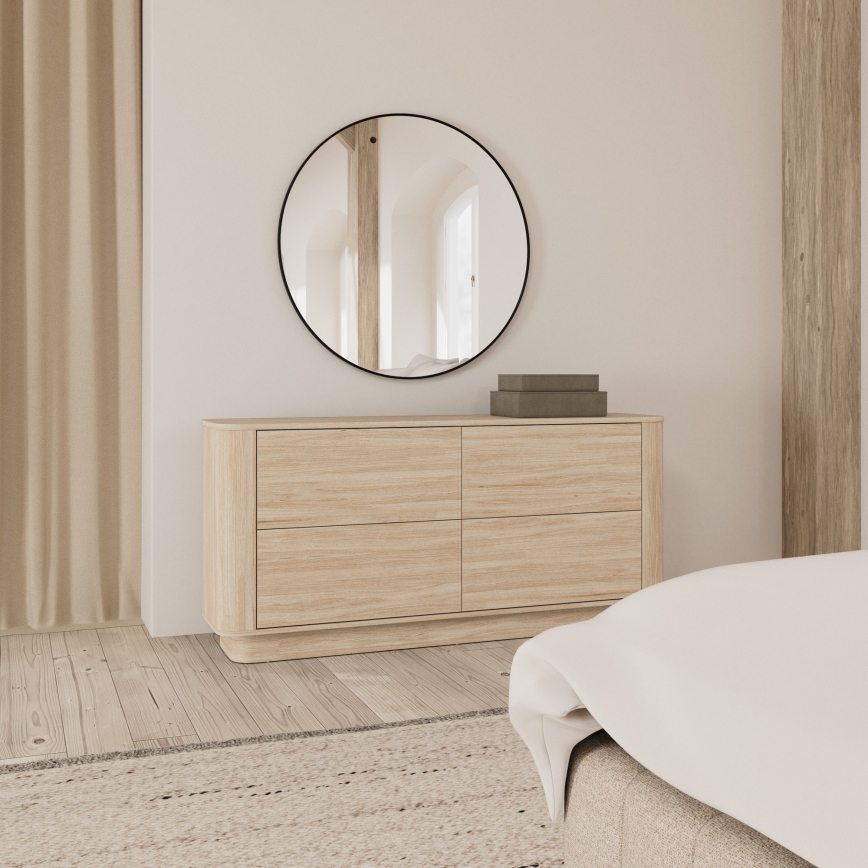 Komoda MADERA 160x75 cm biały dąb