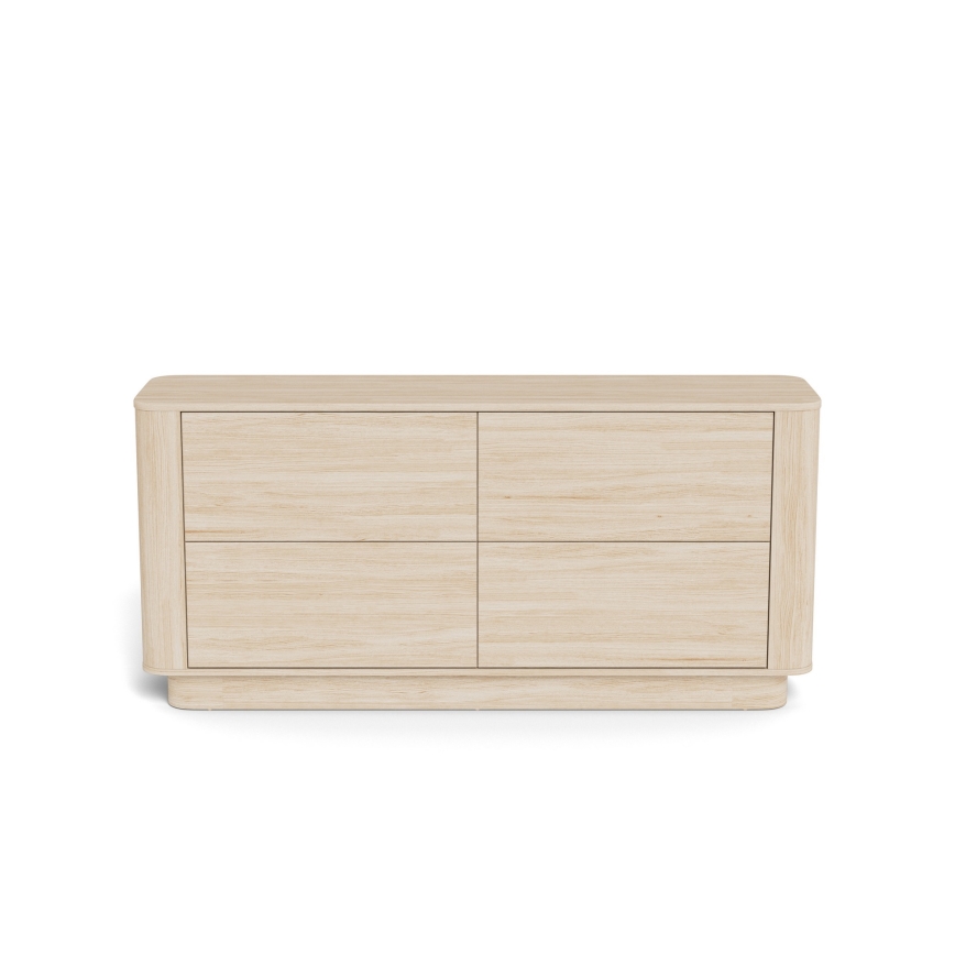 Komoda MADERA 160x75 cm biały dąb