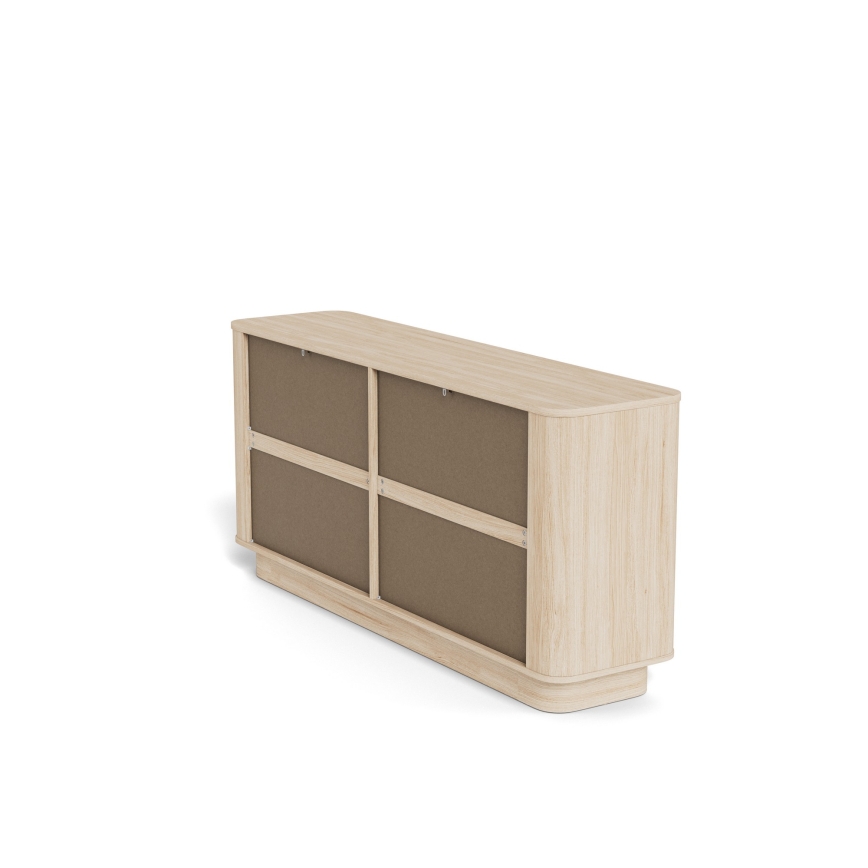 Komoda MADERA 160x75 cm biały dąb