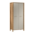 Komoda MENTA 90x200x53 cm dąb wotan/szara