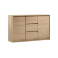 Komoda MIYABI 138x86x40 cm dąb Cremona