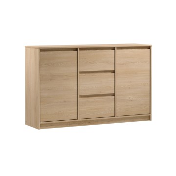 Komoda MIYABI 138x86x40 cm dąb Cremona