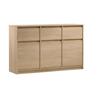 Komoda MIYABI 138x86x40 cm dąb Cremona