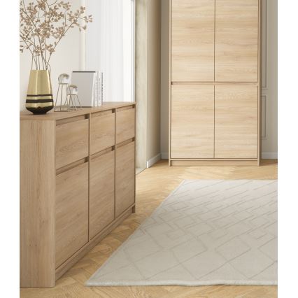 Komoda MIYABI 138x86x40 cm dąb Cremona