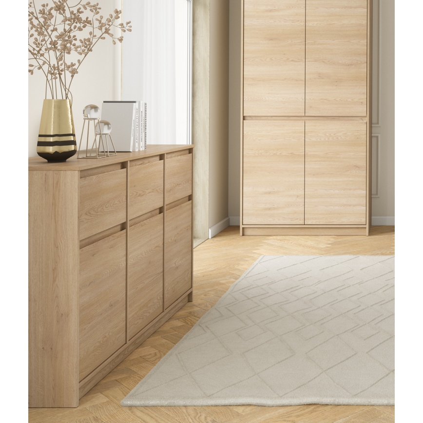 Komoda MIYABI 138x86x40 cm dąb Cremona