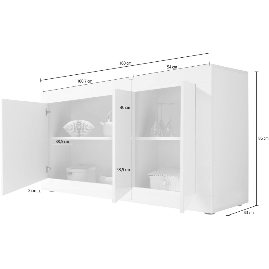 Komoda NERILA biała