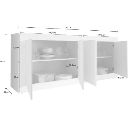 Komoda NERILA biała