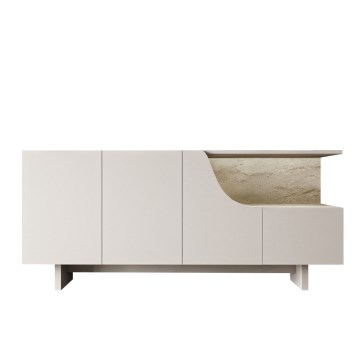 Komoda ORBIS 180x40 cm kremowa/beżowa