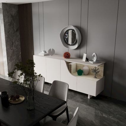 Komoda ORBIS 180x40 cm kremowa/beżowa