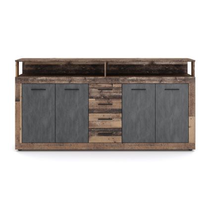 Komoda RUNA ciemny brąz/antracyt