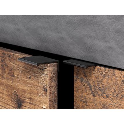 Komoda RUNEA ciemnobrązowa/antracytowa