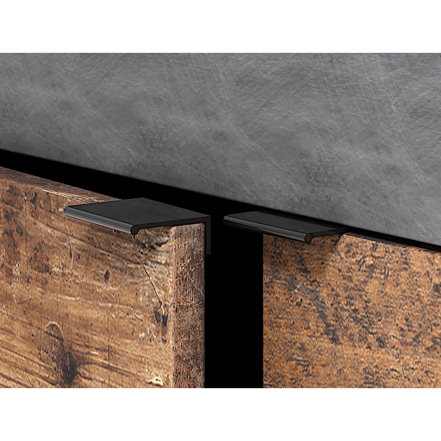 Komoda RUNEA ciemnobrązowa/antracytowa