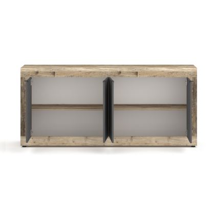 Komoda RUNEA jasny brąz/antracyt