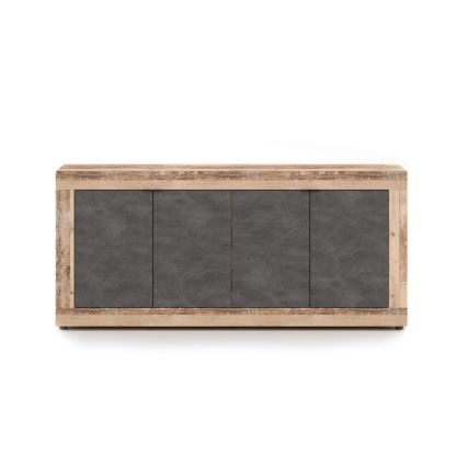 Komoda RUNEA jasny brąz/antracyt