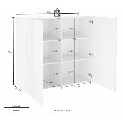 Komoda SERIAN antracyt