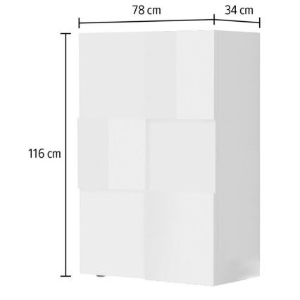 Komoda SERIAN biała