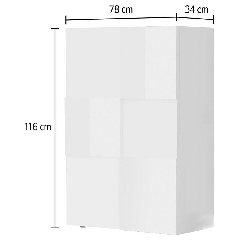 Komoda SERIAN biała