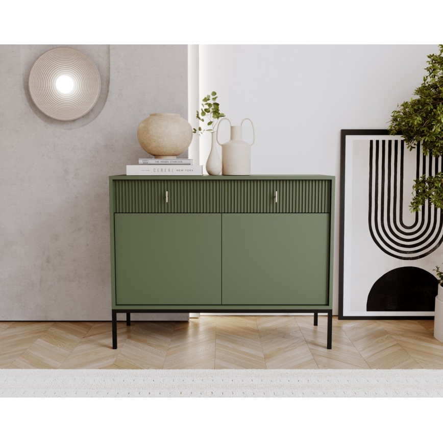 Komoda SUE zielona/czarna