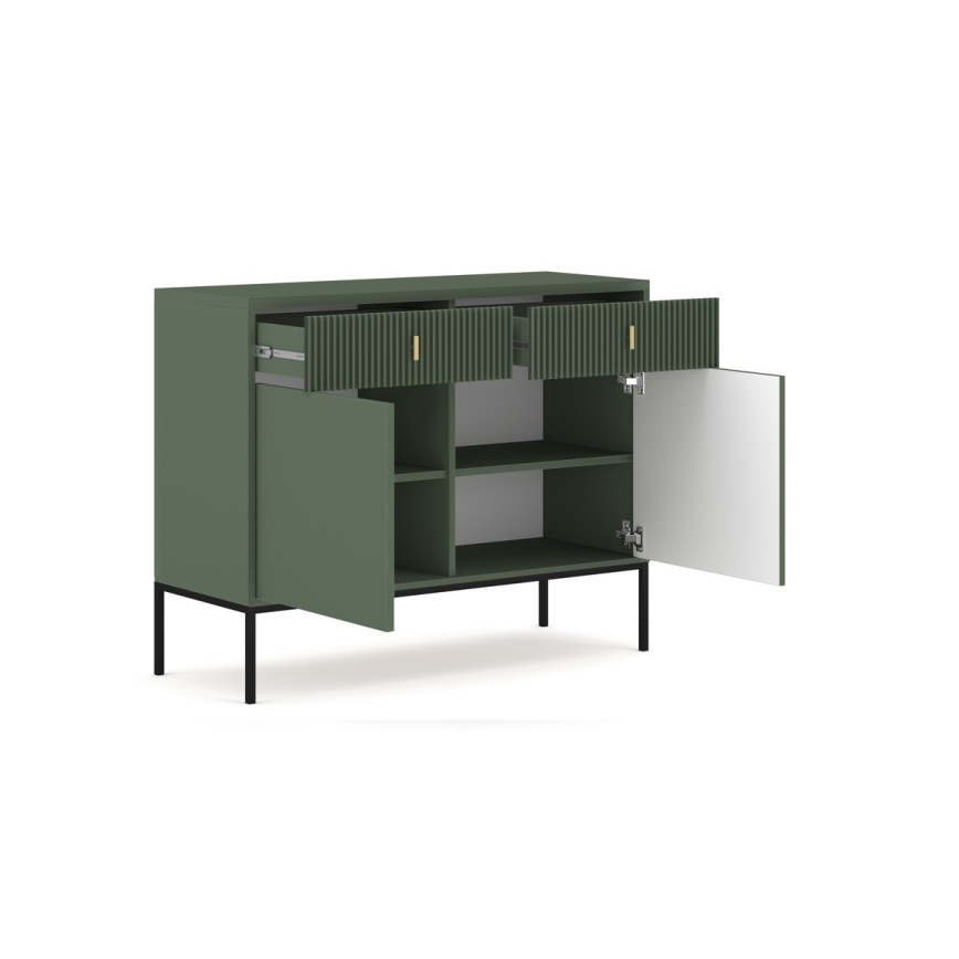 Komoda SUE zielona/czarna