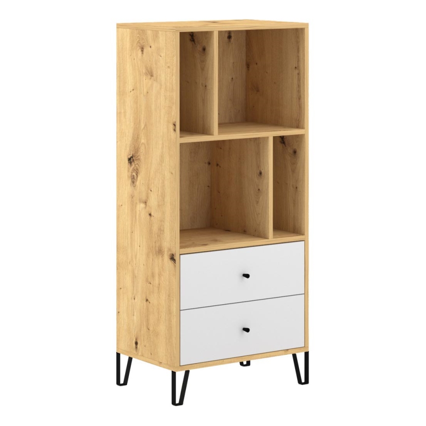 Komoda SULA dąb artisan/biała