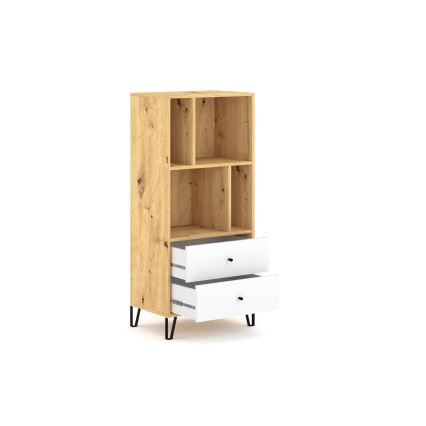 Komoda SULA dąb artisan/biały