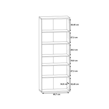 Komoda/Szafka na buty SIMO biała/szary beton