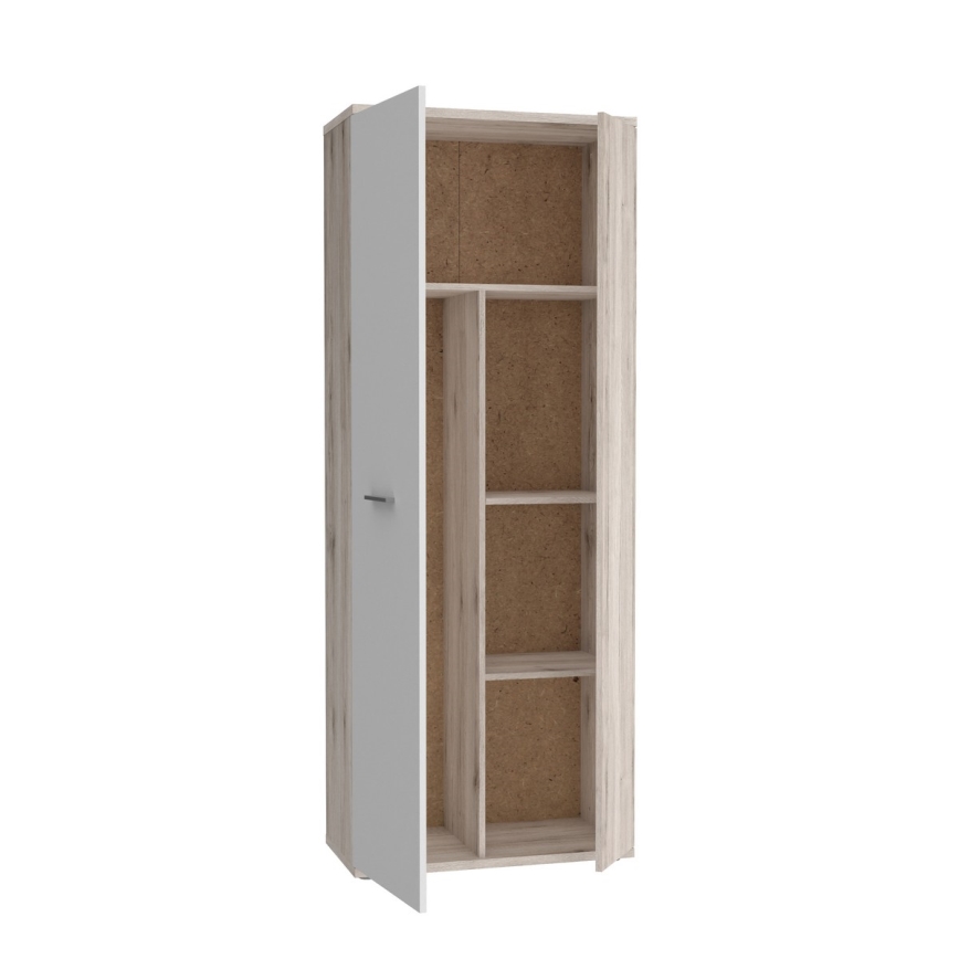 Komoda/Szafka na buty SIMO biała/taupe