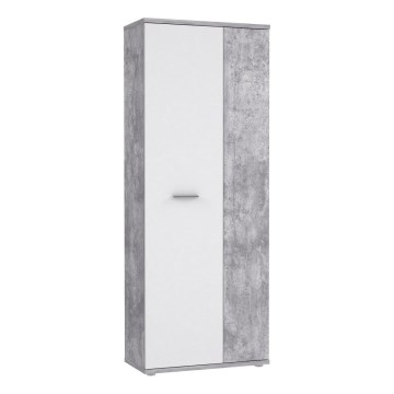 Komoda/Szafka na buty SIMO biały/szary beton