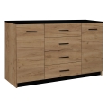 Komoda TAYLER dąb craft/czarna