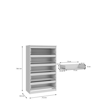 Komoda z szufladami MAO biała